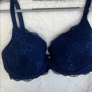 H&M Lace Underwire Bra - Deep Blue
